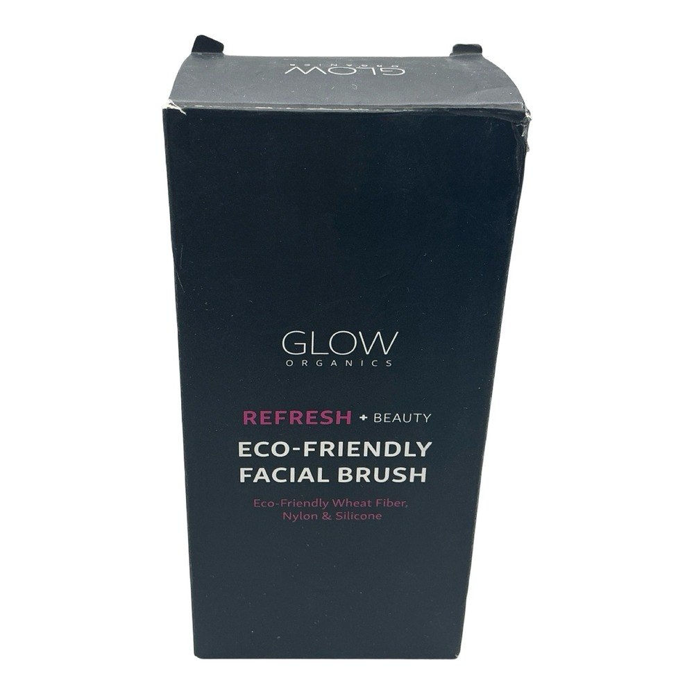 Glow Organics Refresh Beauty Eco-Friendly Facial Brush Dual Sided Wheat Fiber